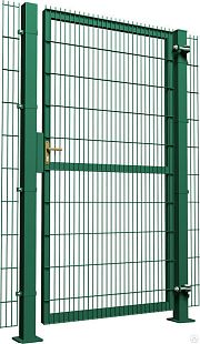 Калитка с полимерным покрытием 2,03х1 м ячейка 200х55 мм d прутка 3.5х3.5 мм